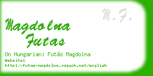 magdolna futas business card