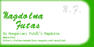 magdolna futas business card